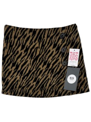 COOL KIDS Spódnica Dziecięca Beżowa Zwierzęcy 110