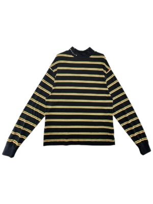 COLLUSION Bluzka Męska Czarna Paski M