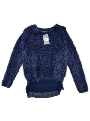 PAPAYA Sweter Damski Niebieski S