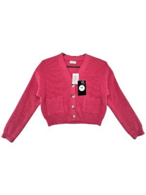 COOL KIDS Sweter Dziecięce Różowy 134