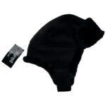 SURELL FAUX Czapka Męska Czarna ONE SIZE - zdjęcie 1