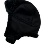 SURELL FAUX Czapka Męska Czarna ONE SIZE - zdjęcie 2