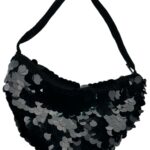 INNA Torebka Damska Czarna Cekiny ONE SIZE - zdjęcie 2