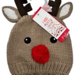 F&F Czapka Dziecięca Brązowa Renifer 86 - zdjęcie 1