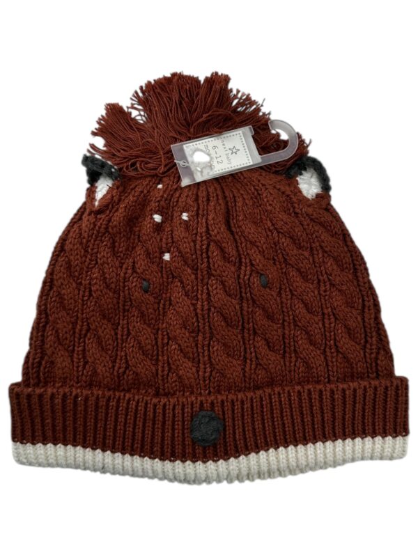 NEXT Czapka Dziecięca Brązowa 74