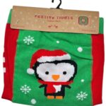 Rajstopy Dziecięce Zielono-Czerwone Świąteczne 62 - zdjęcie 1