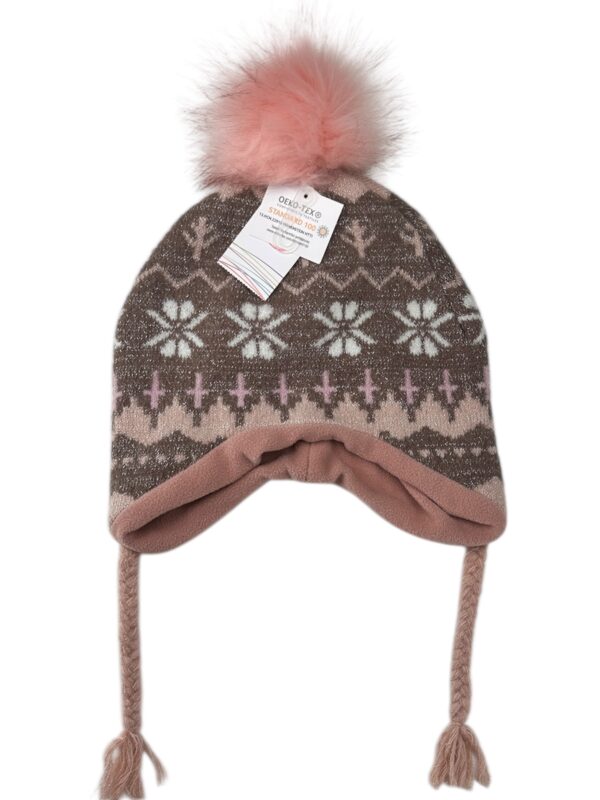 SMYK Czapka Dziecięca Różowa Norweski 56