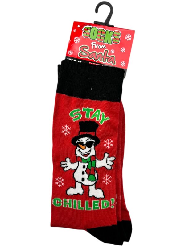 Skarpetki Męskie Czerwone Świąteczne 39-45