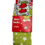 Skarpety 3-Pack Męskie Zielone Świąteczny 43-46 - zdjęcie 1