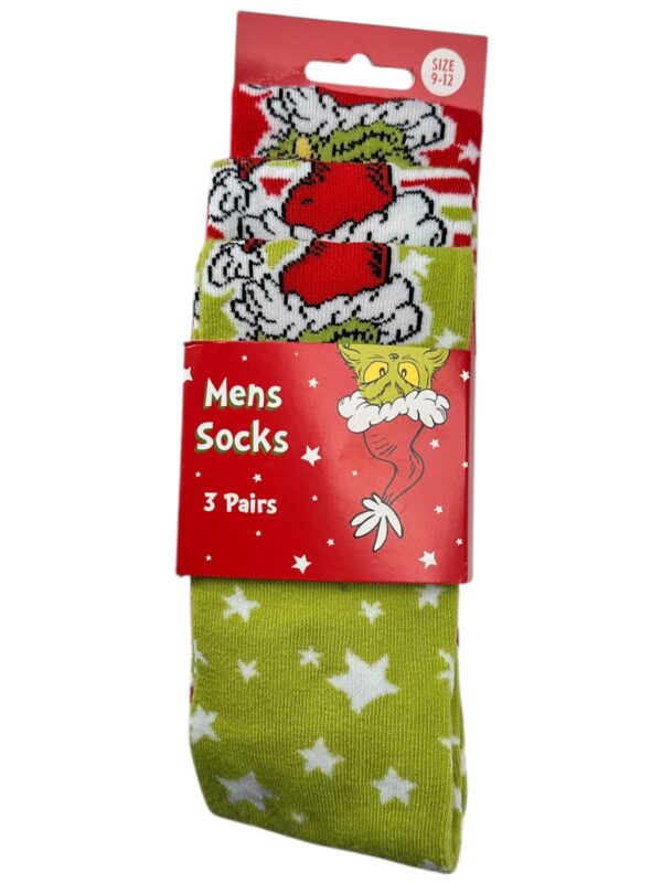 Skarpety 3-Pack Męskie Zielone Świąteczny 43-46