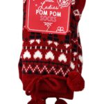 INNA Skarpety Damskie Czerwone Norweski 36-40 - zdjęcie 1