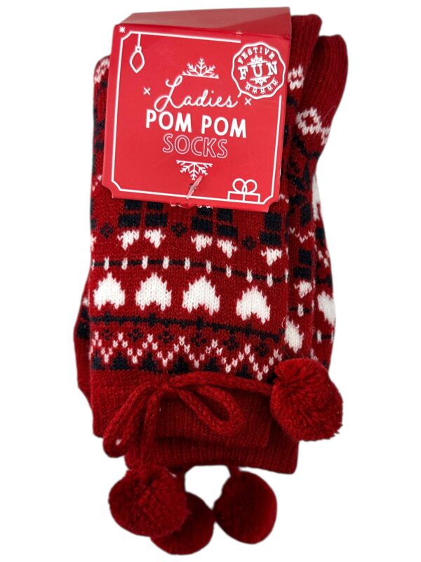 INNA Skarpety Damskie Czerwone Norweski 36-40