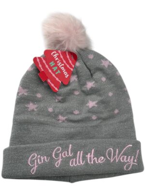 CHRISTMAS HAT Czapka Dziecięca Szara One Size