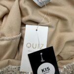 QUIZ Sukienka Damska Srebrna S - zdjęcie 3