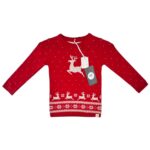 GEORGE Sweter Dziecięcy Czerwony Świąteczny 98 - zdjęcie 1