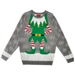 NOROZE Sweter Męski Szary Świąteczny L - zdjęcie 1