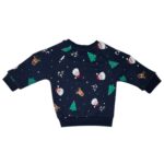 PRIMARK Bluza Dziecięca Niebieska Świąteczna 74 - zdjęcie 2