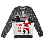 MENCHESTER UNITED Sweter Męski Szary Świąteczny M - zdjęcie 1