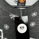 MENCHESTER UNITED Sweter Męski Szary Świąteczny M - zdjęcie 3