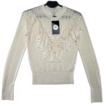 RIVER ISLAND Sweter Damski Beżowy XS - zdjęcie 1