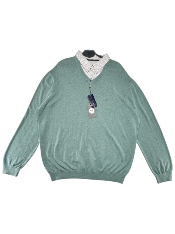 LINCOLN Sweter Męski Zielony XXL