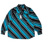 M&S Bluzka Damska Niebieska Paski 3XL - zdjęcie 1