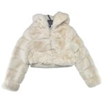 INNA Kurtka Damska Beżowa S Futro sztuczne - zdjęcie 1