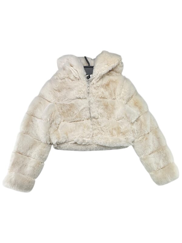 INNA Kurtka Damska Beżowa S Futro sztuczne