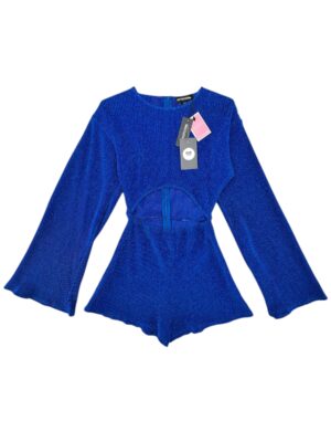 PRETTYLITTLETHING Kombinezon Damski Niebieski XXS