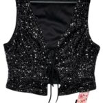 SHEIN MOD Top Damski Czarny L - zdjęcie 1