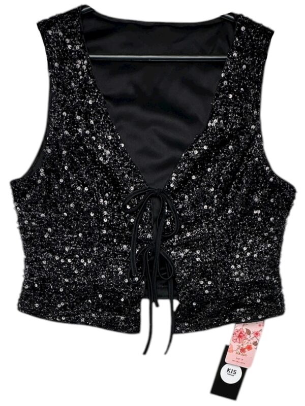 SHEIN MOD Top Damski Czarny L