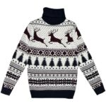 BRAVE SOUL Sweter Męski Biały Norweski XS - zdjęcie 1