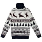 BRAVE SOUL Sweter Męski Biały Norweski XS - zdjęcie 2