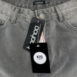 BOOHOO Jeansy Damskie Szare L - zdjęcie 3