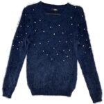 QUIZ Sweter Damski Niebieski S - zdjęcie 1