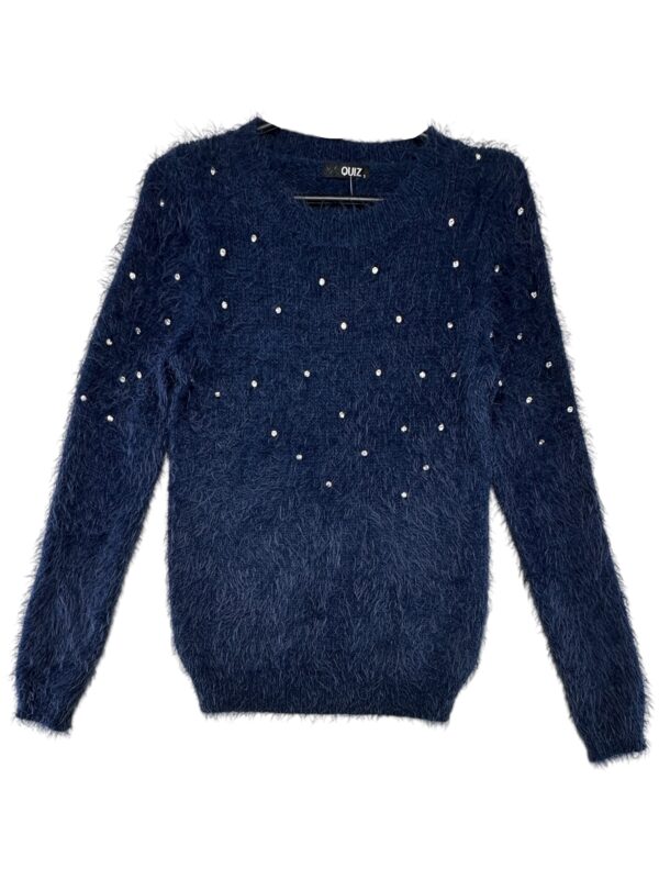 QUIZ Sweter Damski Niebieski S