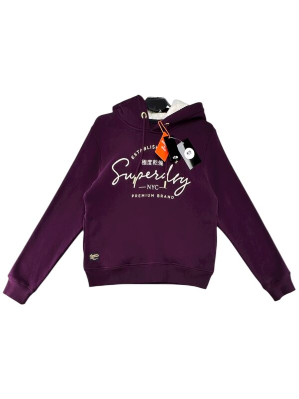SUPERDRY Bluza Damska Fioletowa M