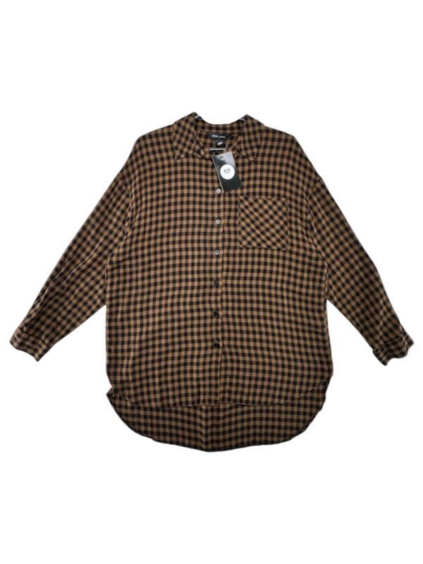 NEW LOOK Koszula Damska Brązowa Kratka S