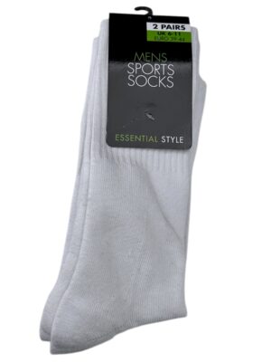 ESSENTIAL 2-Pack STYLE Skarpety Męskie Białe 39-44