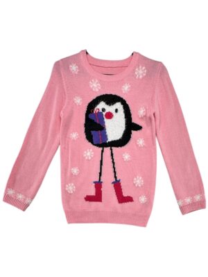 DUNNES STORES Sweter Dziecięcy Różowy 134