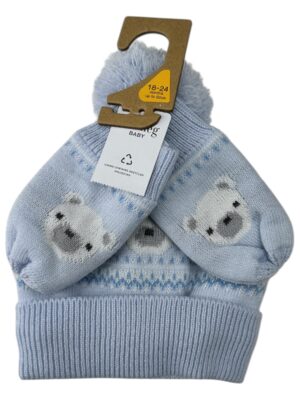 NUTMEG 2-Pack Czapka Dziecięca Niebieska 92