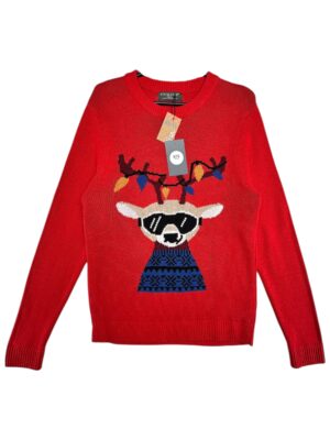 PRIMARK Sweter Męski Czerwony S