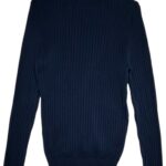 INSPIROWANA TOMMY HILFIGER Sweter Kardigan Damski Granatowy - zdjęcie 2