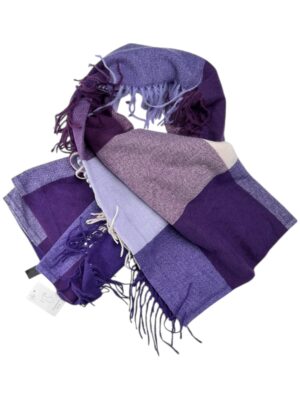 CASHMERE FEELING Szal Damski Fioletowy Wielokolorowy ONE SIZ