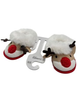 DUNNES STORES Kapcie Dziecięce Beżowe Renifer 20/21