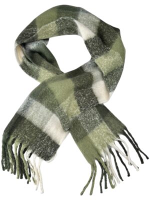 PRIMARK Szal Damski Zielony Kratka ONE SIZE