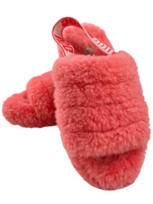 UGG Kapcie Damskie Różowe Futro Naturalne 36