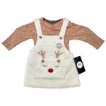 C&A Komplet Sukienka Dziecięca Beżowa 62 - zdjęcie 1