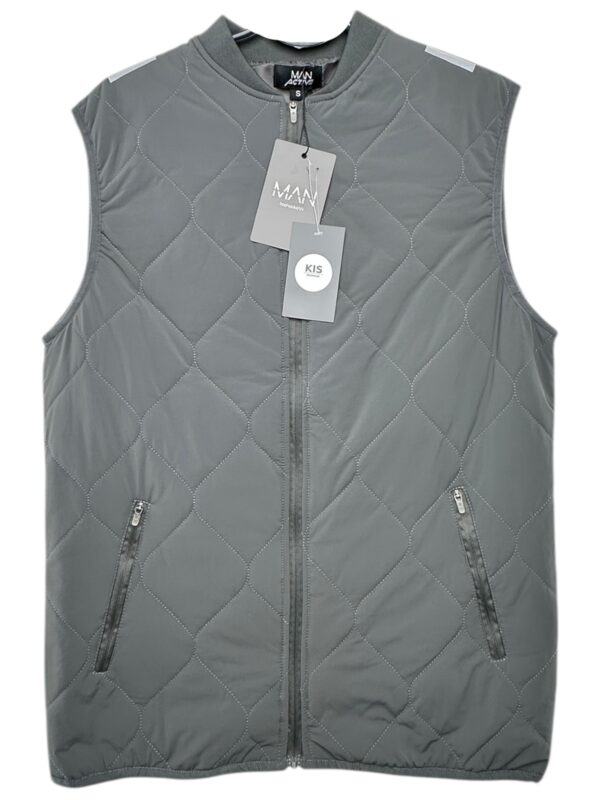 MAN ACTIVE Kamizelka Męska Szara S