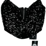 PRETTYLITTLETHING Top Damski Czarny S - zdjęcie 1